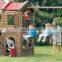 Mini Lovely bear kids swings equipment with plastic slide