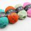Buy China Free Samples Various Colors Soft Worsted Knitting Baby blended yarn crochet Cotton wool Yarns For Crochet