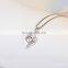 2019 New Women Necklace Clear Zircon Heart Locket Pendant Necklace Fashion 925 Sterling Silver Choker Necklace Wholesales