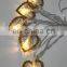 10L Led Gold Glitter Heart Night Strip Light With Bead Home Decor Ceiling Lights Indoor Valentine's Day Decoration Lighting