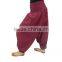 Burgundy Hippie Hippy Harem Pants Baggy Loose Aladdin Yoga Boho Gypsy Wide Leg Comfy Ninja Pants