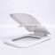 White elongated two piece toilet cover