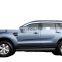 Chrome door visor side window deflector shade sun rain shield silver strips guard for Hyundai SantaFe 2019