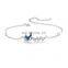 Double Chain Bracelet Sterling Silver Butterfly Bracelet With Premium Quality