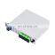 Ftth 1x4 plc box splitter steel tube pon plc splitter rack mount fiber optical modular plc splitter-rackmount type