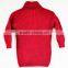 Girls red decolletage half cardigan sweater