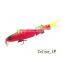 Minnow fishing lure jointed bait soft tail 8.8cm 7.2g many colors spare tails best price with VMC hook