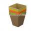 Bamboo fiber material square flower tray/pot