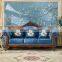 Container Royal Antique Flannel Fabric Leather Couch Living Room Sofa Set Furniture