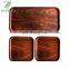 Wooden Rectangular Cup Tray Breakfast Dessert Plate Walnut Fruit Bread Small Plate Wood Food Plate Tea Tray