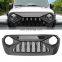 Matte Black ABS Grille Front Bumper Grille Upper Grill For Jeep Wrangler JL 2018 +