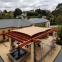 6m*6m*6m high quality polyester shade cloth /sail commercial vinyl shade polyester waterproof sail
