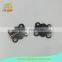 small bicolor butterfly shape quadripuntal metal 180 degree concealed hinge