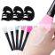 Wholesale Wooden Handle with Silicone Brushes Facial Mini Silicon Mask Brush Kit for Women