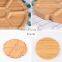 Customized Unique Design Durable Kitchen Divided Food Dry Fruit Bamboo Serving Tray