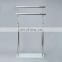 Professional Factory Freestanding 2 Tier Stainless Steel Chrome Plated Towel Bar Towel Racks Stand For Bathroom