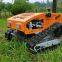 gasoline engine all terrain zero turn industrial electric start remote control track lawn mower