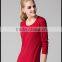 Special design chashmere sweater round collar sweater with buttons on back for girls