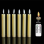 Wholesale 6.5 inches Plastic Remote Controlled Candle 3D Wick Flameless LED Candle For Bar and Party Decoration