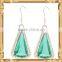 Newest design fashion earrings gold/geometric wooden earring