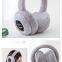 Factory Direct sales Bluetooth 5.0 music earmuffs wireless call earmuffs rabbit fur plush folding earmuffs headphone
