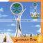 stainless steel steel sculpture RH003 with Saudi Arabia logo
