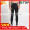 Custom 86% polyester 14% spandex dry fit men sports wear running tights