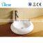Bathroom sanitary round wc late-model ceramic basin
