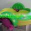 Paddle boats and inflatable pool