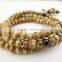 Brown Porcelain Beads buddhist prayer beads Wrist Mala Bracelet