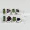 Prehnite & Amethyst Rough Stone Earring, Sterling Silver Jewellery, Silver Jewellery 925