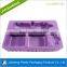 China factory purple flocking inner cosmetic tray for gift