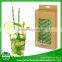 Bar accessories decorative bamboo paper straws                        
                                                Quality Choice