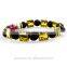 New Products Wholesale Lava Stone Beads Natural Stone Bracelet Jewelry, Stretch Yoga