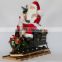 XM-CH1401 22 inch santa claus sitting train for christmas decoration