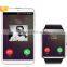 2016 Most fashionable multifunctional metal plating 1.54 inch MTK6261 GT08 smart watch for androit phone