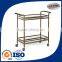 Customized 2 layer metal food trolley manufacturers