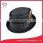 felted wool porkpie hat with feather