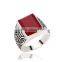 Factory wholesale fashion jewelry geometric gemstone abtique silver ring for girls