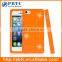 Set Screen Protector And Case For Iphone 5 , Orange Silicone Mobile Phone Diamond Cover