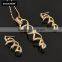 New Inventions In Japan 2016 Screw 18K Gold Plated Saudi Arabia Jewelry Sets