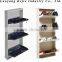 Best price metal boot rack 2 tiers painting metal shoe rack china supplier