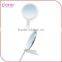Promotion!!! Plastic made promotional round shape Makeup Mirror with handle