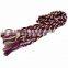 handmade yarn dye cotton braided cord with double tassle end