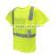 EN1150 high visibility V neck kids safety high visibility t shirt for outdoor security