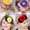 Infant girl boys cute rhinestone headband lace hand flower hair band