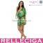 RELLECIGA 2016 Jungle Leaf Sheer Chiffon Beach Dress