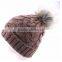 Elegant Cap Winter & Fall Beanies Knitted Hat For Woman Fashion Rabbit Women's Hat Autumn Winter cowboy hat