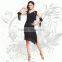 2016 New Design One Shoulder Sexy Adult Latin Salsa Jazz Ballroom Fringe Dance Costumes for Women,Knee-Length Stage Dance Dress