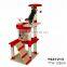 Unique Heart Design Natural Sisal Wood Construction Cat Playhouse